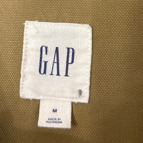 Gap Tan Tencel Tie Belt Utility Jacket Lightweight Casual Transitional Medium - Picture 13 of 15